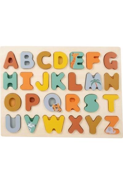 Small Foot Puzzle litere Safari, 29x22x1 cm