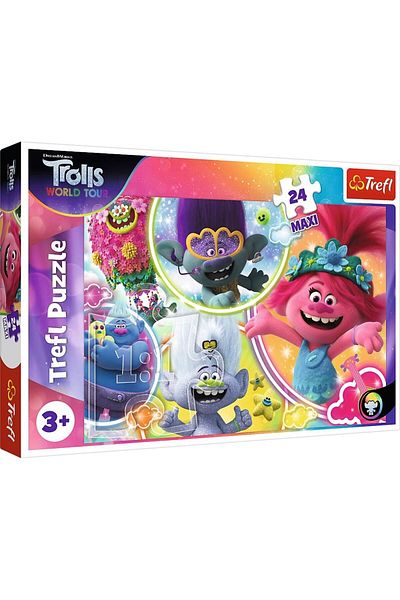 Trefl Puzzle 24 Maxi The Musical World of Trolls