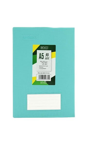 Roco Neon Notebook | A5 Size, 40 Sheets, Vibrant Colors
