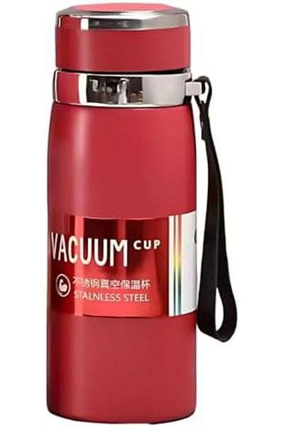 Twisoo Large Capacity Stainless Steel Vacuum Flask with Strap – 800ml Leak-Proof Insulated Thermos