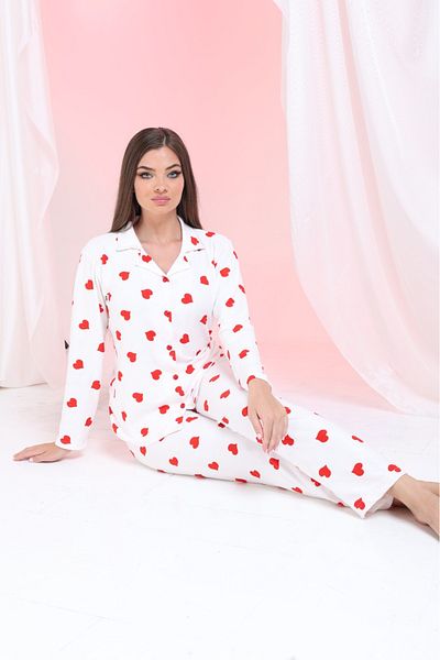 MEBA Women's Winter Suede Velvet Pajamas Set with Front Buttons