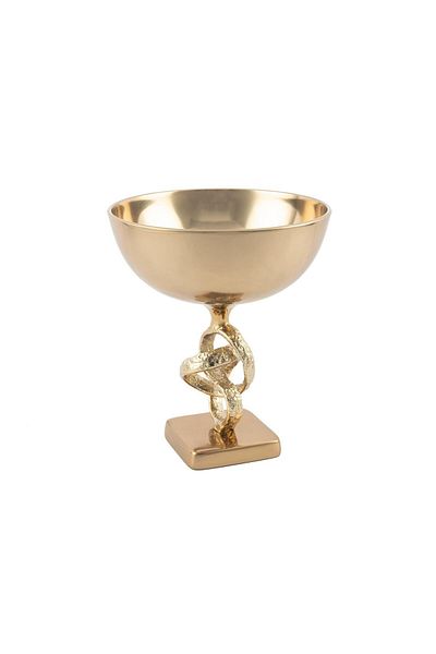 Mikasa Moor Antique Gold Leg Metal Bowl 25X29Cm