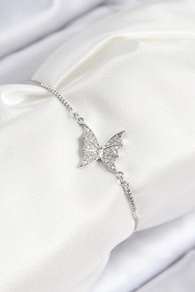 Epilons سوار نسائي من الفضة الإسترليني موديل Bfs من حجر الزركون النحاسي مع مصعد