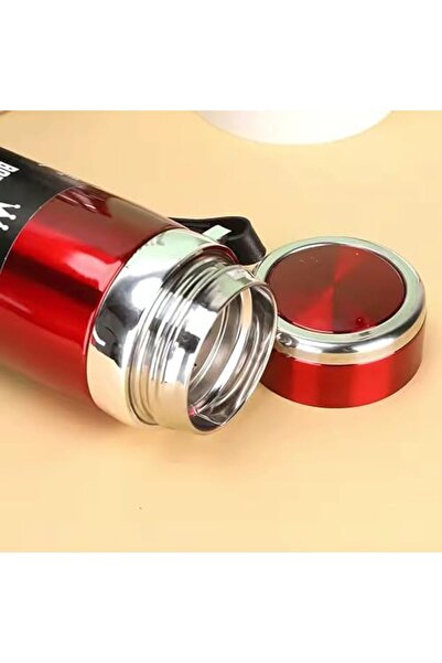 Twisoo ترمس حراري معزول مقاوم للتسرب سعة 800 مل مصنوع من الفولاذ المقاوم للصدأ مع حزام