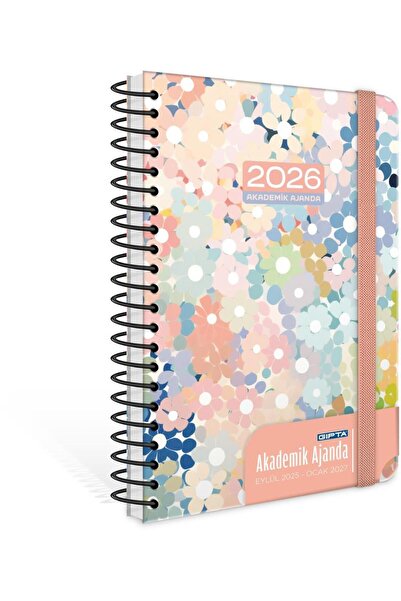 Gıpta 2025 Eylül-2026 Aralık SPİRALLİ Akademik Ajanda 17X24 Cm Model-7
