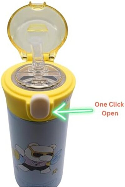 Twisoo Leakproof Double‑Wall Vacuum Sippy Cup Stainless Steel Insulated Travel Water Bottle for Ki