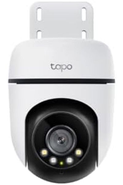 tapo TP-Link 1080p Full HD Outdoor Pan/Tilt Security Wi-Fi Camera, 360° Motion Detection, IP65 Weat