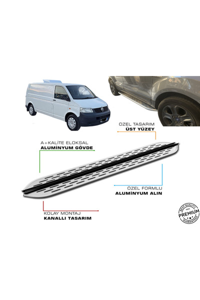 TUNAX OTO T5 TRANSPORTER PANEL VAN UZUN ŞASE ARACA ÖZEL PRV1 YAN BASAMAK 2003...