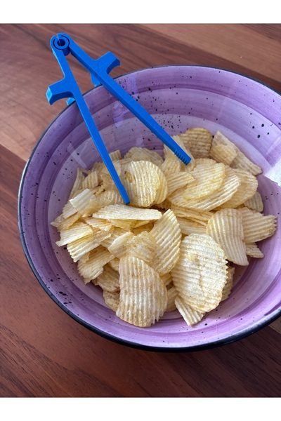 Fabrion Oyuncu Chopstick Atıştırmalık Maşası - Eller Kirlenmeden Yeme Aparatı (Gamer Chopsticks)