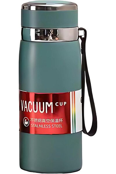 Twisoo Large Capacity Stainless Steel Vacuum Flask with Strap – 800ml Leak-Proof Insulated Thermos