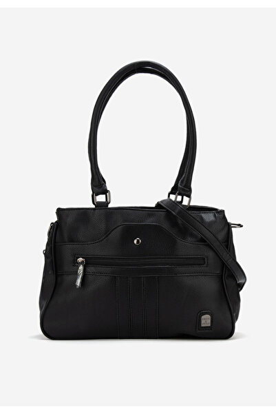 B T Shoes Černá rukojeť kabelky Adelle