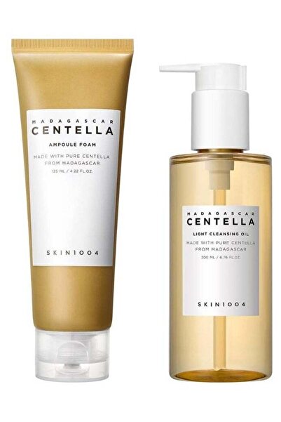 Skin1004 ثنائي التنظيف - زيت التنظيف الخفيف مدغشقر سنتيلا ورغوة أمبولة 325 مل