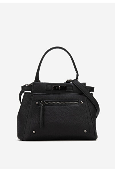 B T Shoes Černá rukojeť kabelky Yalina