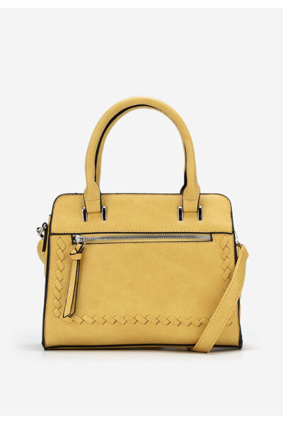 B T Shoes Žltá kabelka do ruky Merissa a