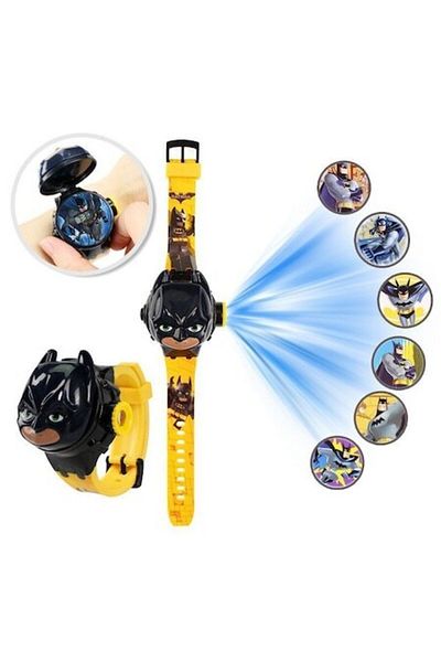 Mixbo - Kids Watch with Projector, for Boys, Yellow/Black, 3 Years+