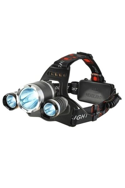 OEM Headlamp with CREE LED Technology, 3 LEDs, 2 Rechargeable BRC 18650 Batteries