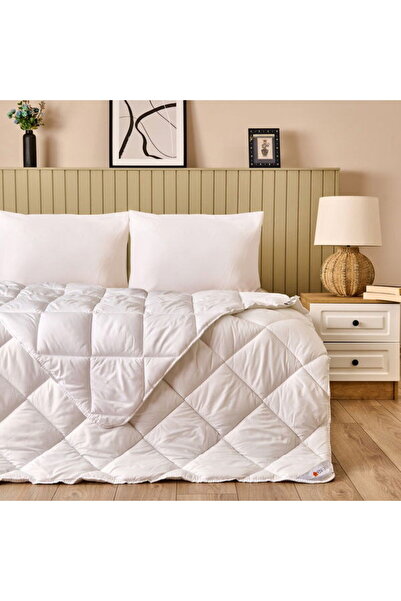 Evidea Soft Double Microfiber Quilt - White - 195X215 cm