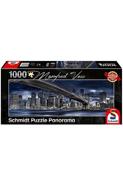 Schmidt Spiele Puzzle panoramic Manfred Voss: New York, Dark Nigh