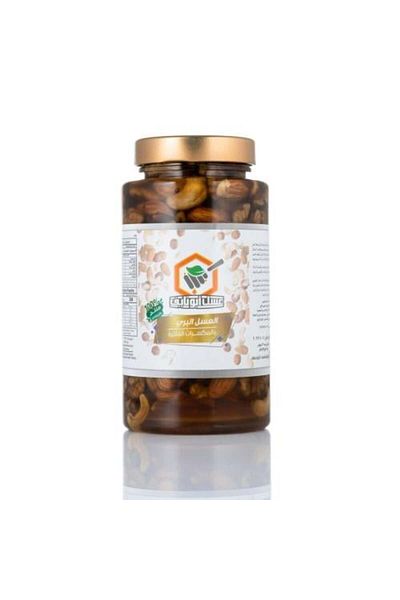 ABU NAIF Honey, Wild Honey with Premium Nuts, 500g