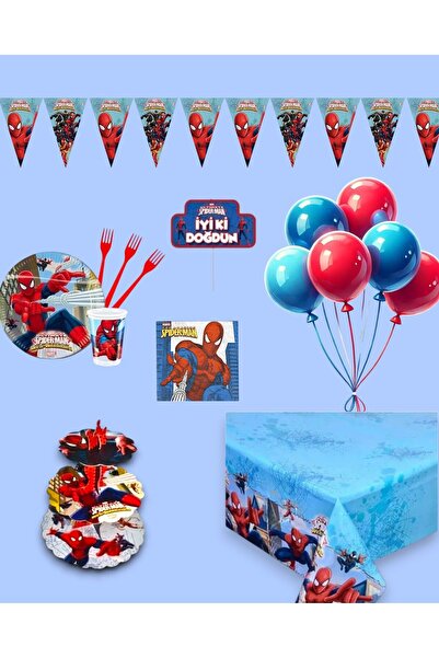 Zayna's Spider-Man Concept 24-Person Birthday Party Set - Spider-Man Concept Cake Stand