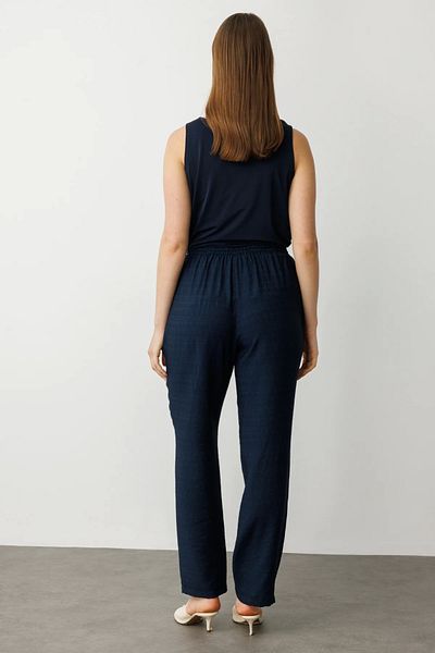 Ekol Elastic Waist Wide Leg Trousers 07584