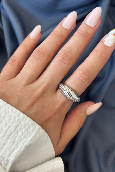 Leo'Stone New Season Textura Design Adjustable Women's Ring