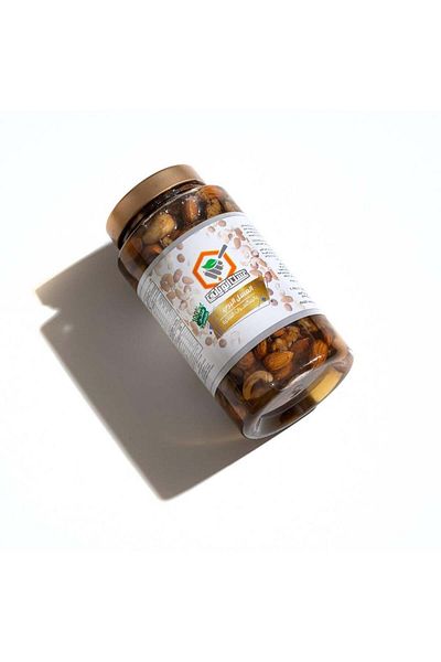 ABU NAIF Honey, Wild Honey with Premium Nuts, 500g