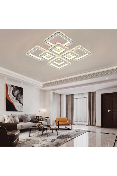 KORMAN TECHNIK Candelabru LED cu telecomandă LEILA 237W, reglabil intensitate, crom lucios, alb