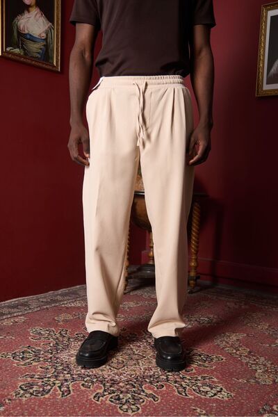 MODA Erkek Rahat Kesim Bagyy Duble Pileli Pantolon