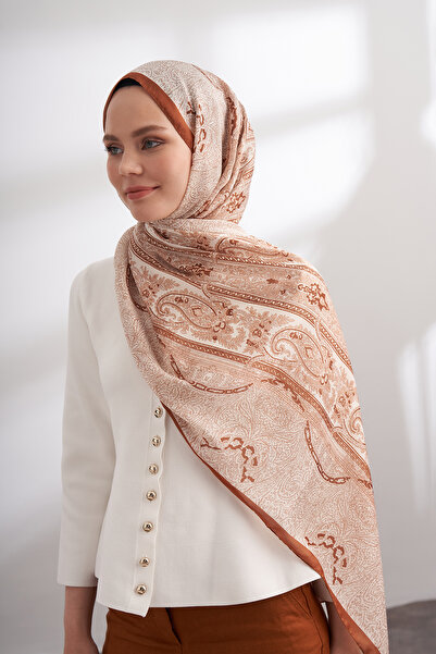 ARMANDA İTHAL VUAL NUIT DESEN ŞAL - KAMEL