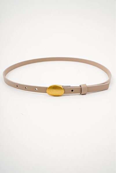 TENA حزام عتيق بيج للنساء مقاس 1.5 سم