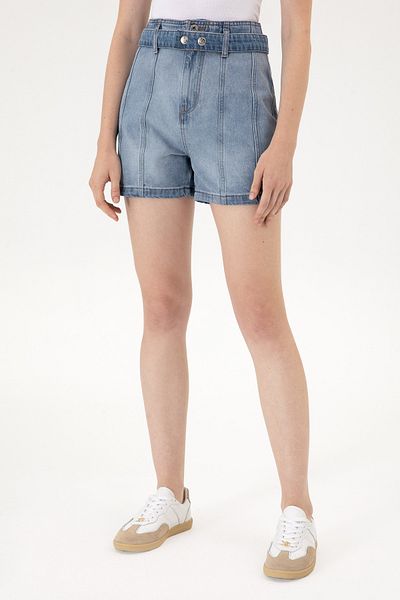 U.S. Polo Assn. Women's Light Blue Jean Shorts 50304336-Dn0021