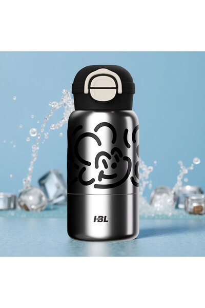 SOHO Thermos for Children 520ml, Stainless Steel, Mandala Design, Grey