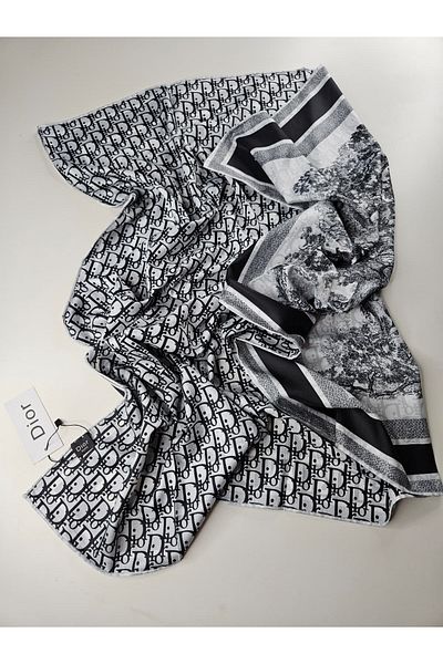 Webinay Home Double Sided Twill Scarf New Season Silk Scarf Silk Scarf Hijab 2 Different Patterns