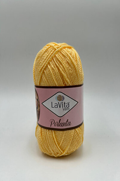 LaVita Yarn Fir de tricotat manual Diamond 100% acrilic 100gr (2001 GALBEN)