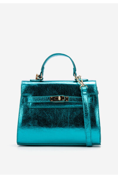 B T Shoes Tyrkysové ramenní kabelka Alatia