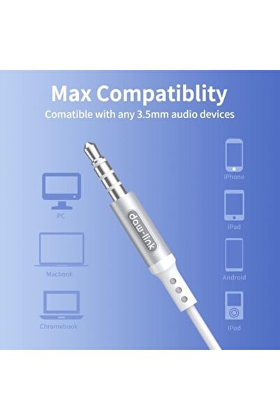 Generic Daw Link Wired Earphones | 3.5mm Jack Headphone | Noise Cancellation Wired Earbuds | Universal Compa