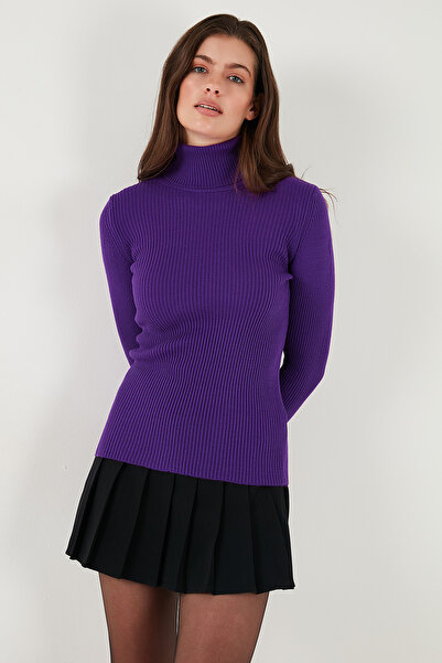 Lela Pulover cu guler roscat cu croiala normala, din acrilic moale. PULLOR 4614102