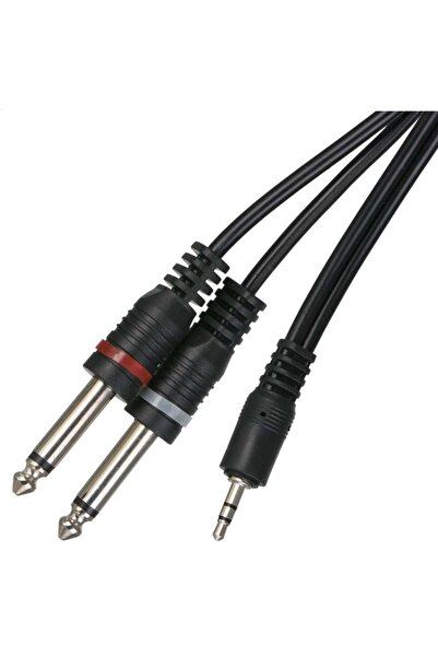 Tunex 6.3 mm Mono Jak To 3.5 mm Stereo Kablo 5 mt MR-500