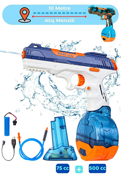 TUENGİ STORE Büyük Boy Şarjı Elektrikli Otomatik Atış Yapabilen Su Tabancası ...
