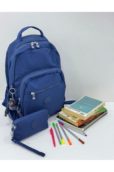 çkn sedat çakan çanta & fular & aksesuar Waterproof Backpack Mini Bag 2 Piece Combination (Pen Holder Pencil Case Pencil Bag)