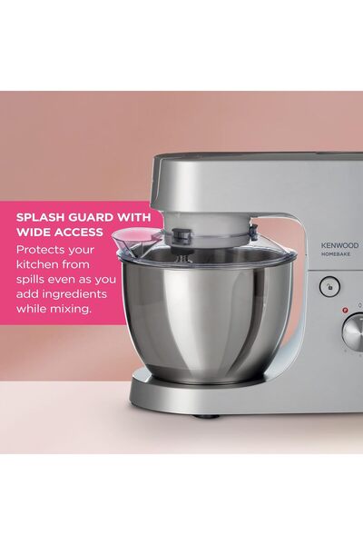 Kenwood خلاط مطبخ هوم بيك 1400 واط مع خلاط، وعاء من الفولاذ المقاوم للصدأ سعة...