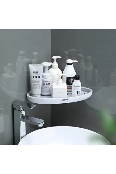 Miecoco Köşe Banyo Ve Mutfak Düzenleyici Gri Beyaz