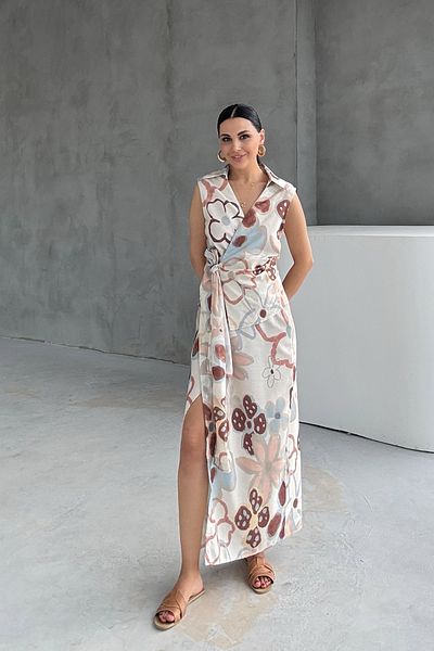 Seda Yalçın Atelier Colorful Floral Patterned Waistcoat Vest Trousers Set