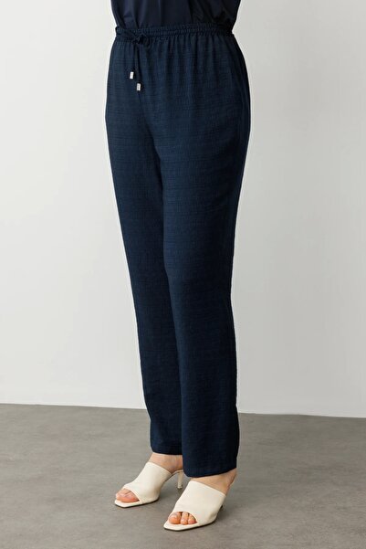 Ekol Elastic Waist Wide Leg Trousers 07584