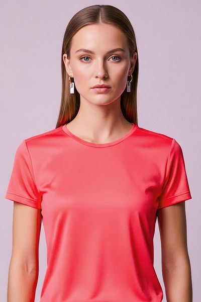 SadeRenk Unisex Neon Pink Clima Cool T-Shirt