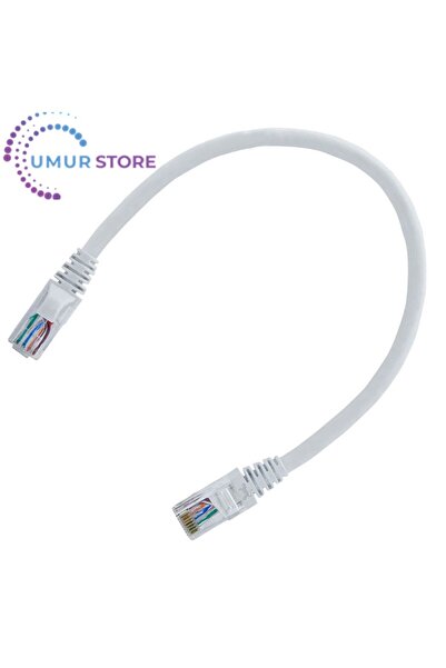 Herz 30CM Kısa CAT5E Fabrikasyon Ethernet Lan Ağ Network Patch Kablo