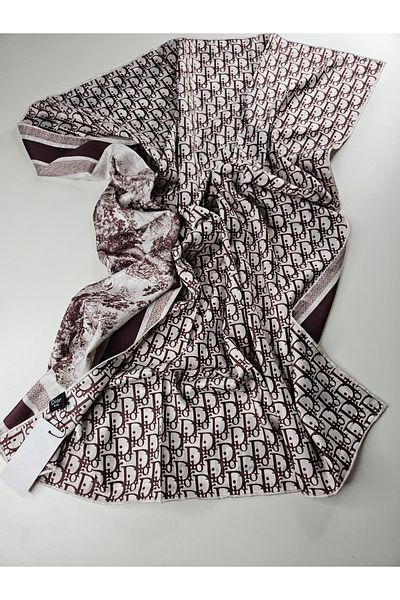 Webinay Home Double Sided Twill Scarf New Season Silk Scarf Silk Scarf Hijab 2 Different Patterns