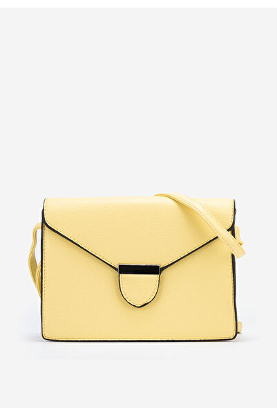 B T Shoes Žltá ramenná kabelka Pearl