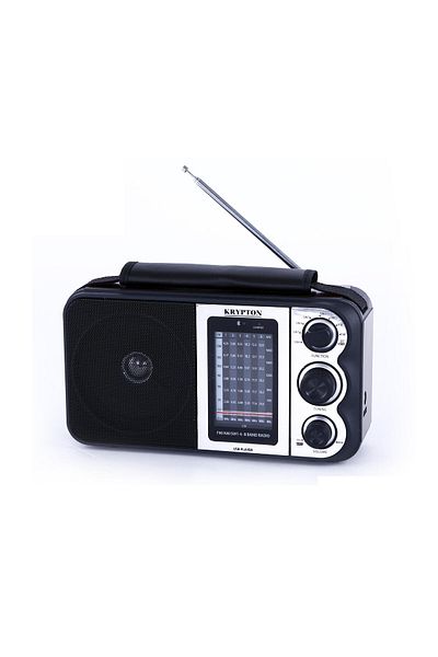 KRYPTON Rechargeable Radio with MP3 Player, Good Sound Quality, 8 Band, USB, TF, FM Functions, Bluet